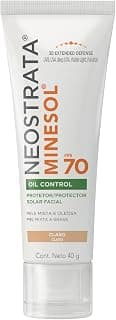 Protetor Solar Facial Minesol Oil Control, Pele Clara, FPS 70, 40g