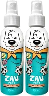 Kit 2 Limpa Patas para Cachorro e Gato - Limpador de Patinhas - Spray 120 ml por frasco - Zau Pets