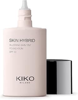 KIKO MILANO Skin Hybrid Blurring Skin Tint Foundation, Base Fluida para o Rosto com Efeito Blur,
