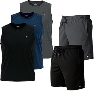 Kit 3 Camisas Regatas Dry-fit Sandrini + 2 Shorts Tactel