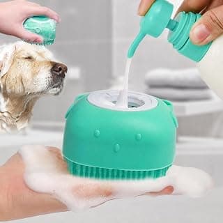 Esponja de Silicone com Dispenser para Banho Pet
