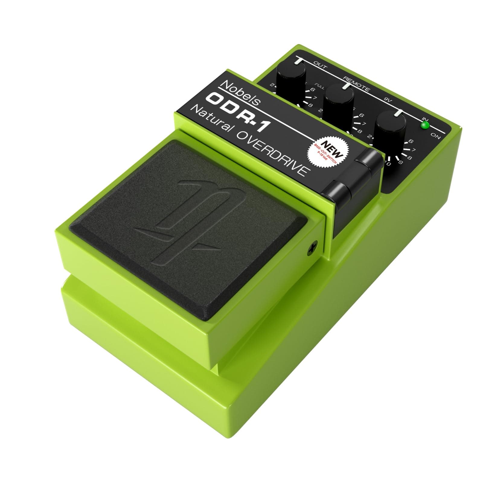VEDO Pedal de Overdrive Nobels ODR-1 BC: Alimentação 9-18V com Controles DRIVE/SPECTRUM/LEVEL, Chave Bass Cut e Entrada REMOTE - Som Quente para Blues, Hard Rock e Guitarristas de Sertanejo