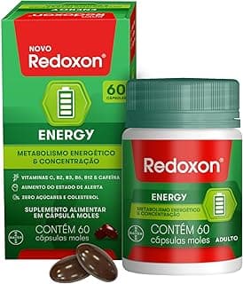 Redoxon Energy Multivitamínico Vitamina C, B12 e Cafeína 60 Cápsulas
