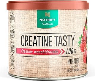 Nutrify - Creatine Tasty Limonada 210 g - Alta Pureza e Performance - Sabor Morango