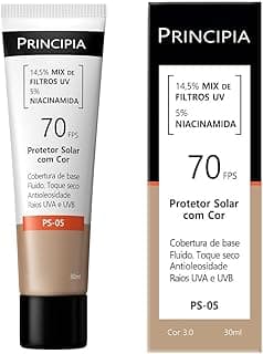 Protetor Solar Facial Principia, Cor 3.0, FPS 70, 30ml